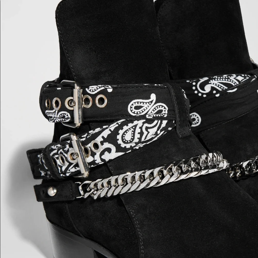 🌸 🔥💫AMIRI Bandana Buckle Boots - Picture 16 of 16